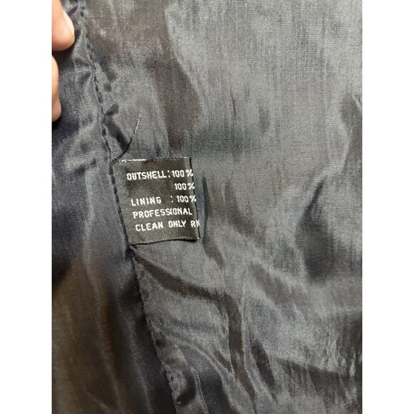 Ivy Club Classics Men’s Large Leather 4 Button Vest Black Velvet Satin‎ - Picture 9 of 12